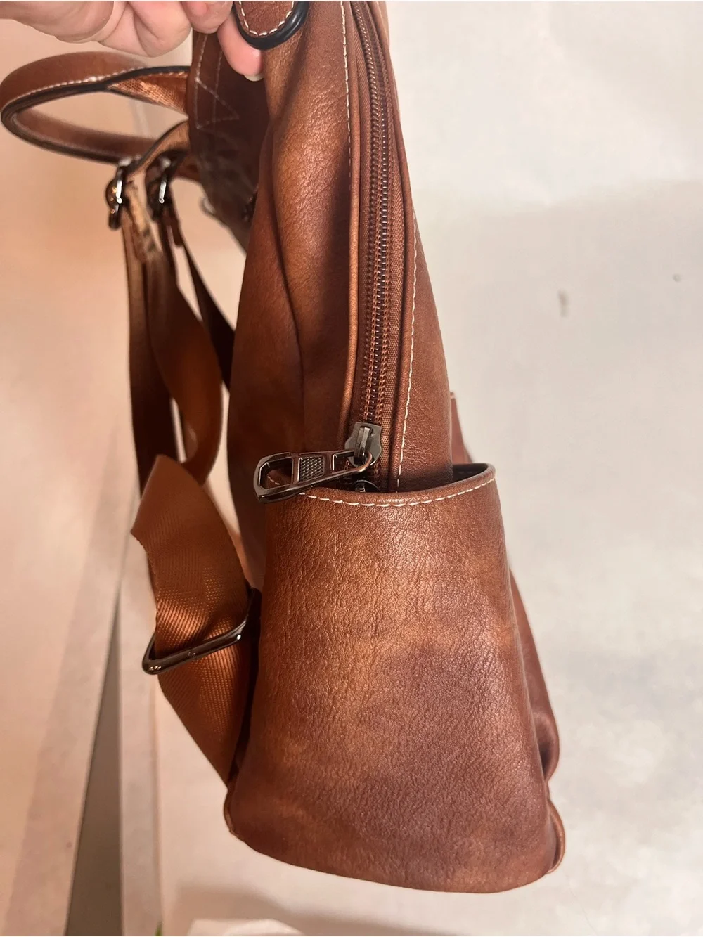 Aglod Leather Backpack Unisex